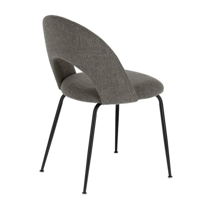 Мягкий стул Mahalia dark grey темно-серого цвета - лучшие Обеденные стулья в INMYROOM