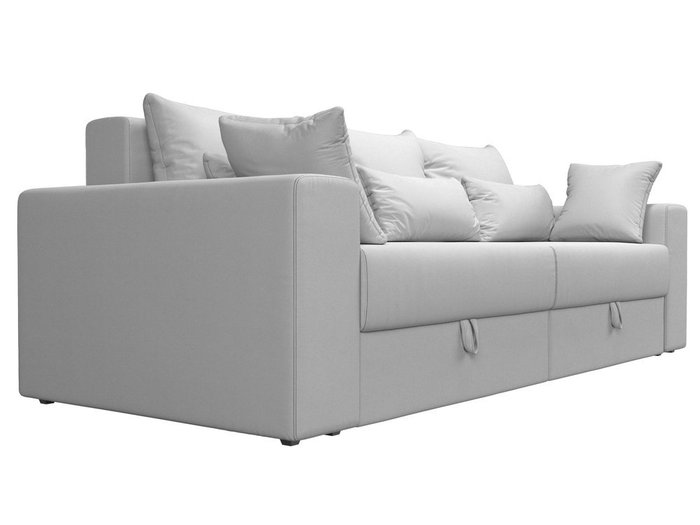 Прямой диван-кровать Мэдисон белого цвета (экокожа) - лучшие Прямые диваны в INMYROOM