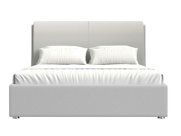 Кровать Принцесса 180х200 белого цвета с подъемным механизмом (экокожа) - купить Кровати для спальни по цене 89999.0