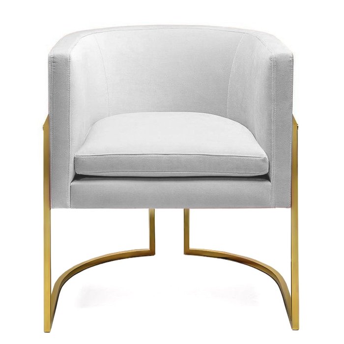 Кресло Julius chair серое на ножках золотого цвета - купить Интерьерные кресла по цене 58000.0 Кресло Julius chair серое на ножках золотого цвета - купить Интерьерные кресла по цене 58000.0