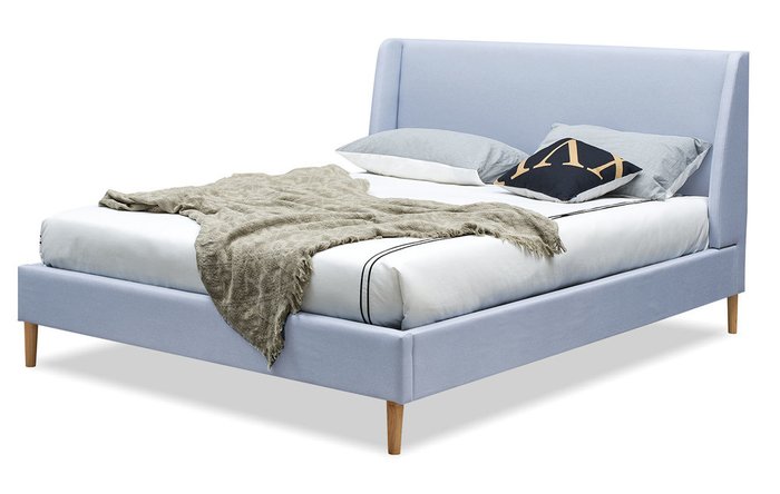 Кровать с подъемным механизмом Carrera 160x200 голубого цвета Кровать с подъемным механизмом Carrera 160x200 голубого цвета
