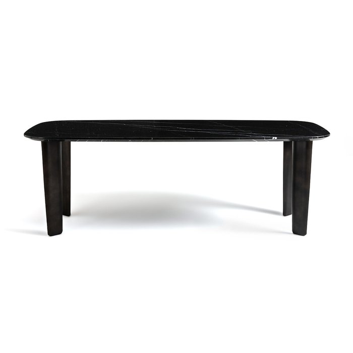 Стол обеденный XL из марамора Dolmena черного цвета - купить Обеденные столы по цене 305800.0