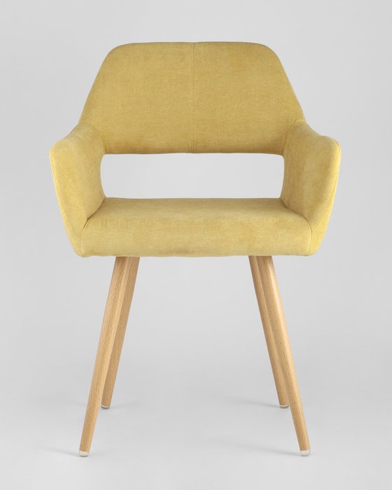 Стул Кромвель желтого цвета - лучшие Обеденные стулья в INMYROOM