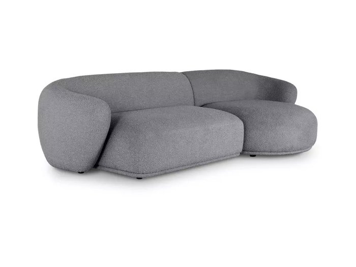 Модульный диван Fabro M серого цвета правый - купить Прямые диваны по цене 229860.0