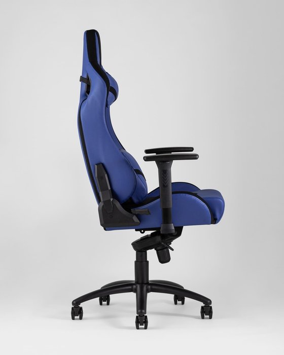 Кресло спортивное Top Chairs Racer Premium синего цвета - лучшие Офисные кресла в INMYROOM