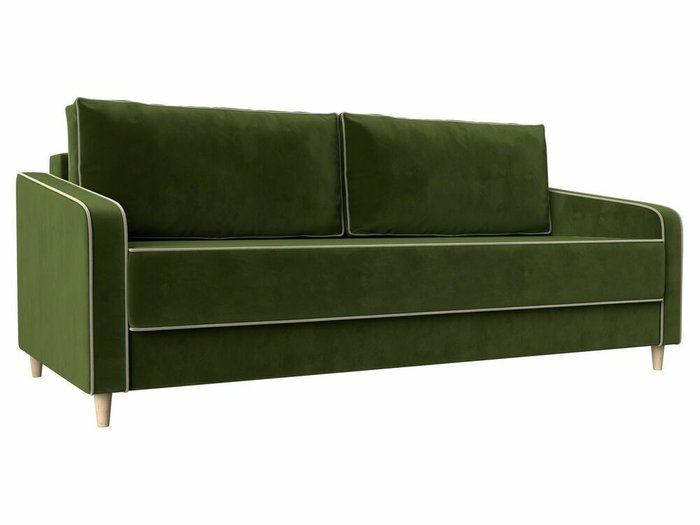 Прямой диван-кровать Варшава зеленого цвета