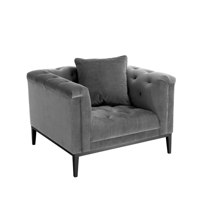 Кресло Azore в ткани серого цвета - купить Интерьерные кресла по цене 77220.0
