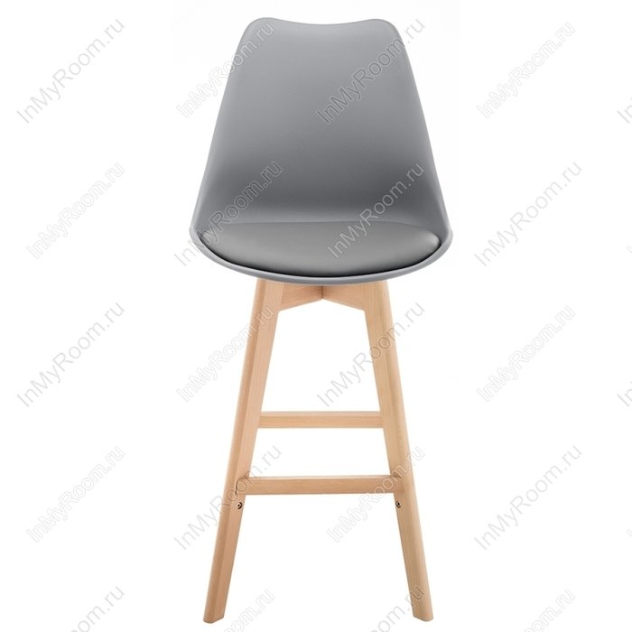 Барный стул Burbon серого цвета - купить Барные стулья по цене 5150.0