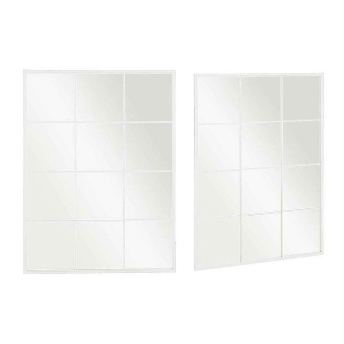 Настенное зеркало JY21100W Белый Окно 90 x 120 x 2 cm Прямоугольный - купить Настенные зеркала по цене 13799.0