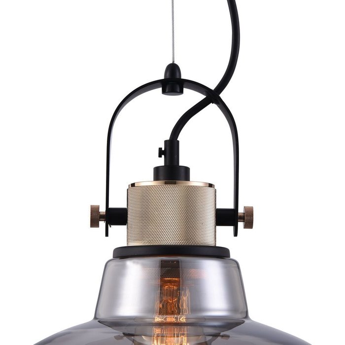 Подвесной светильник Irving с плафоном из стекла дымчатого цвета  - лучшие Подвесные светильники в INMYROOM