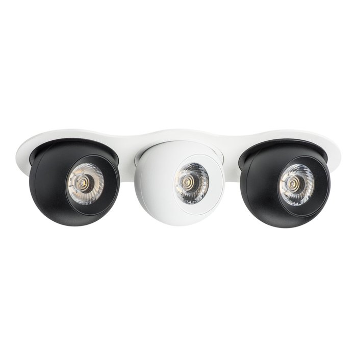 Светильник INTERO LED 9W*3 850LM*3 24G БЕЛЫЙ/ЧЕРНЫЙ 3000K (217636+217072+217062+217072) - лучшие Встраиваемые споты в INMYROOM Светильник INTERO LED 9W*3 850LM*3 24G БЕЛЫЙ/ЧЕРНЫЙ 3000K (217636+217072+217062+217072) - лучшие Встраиваемые споты в INMYROOM
