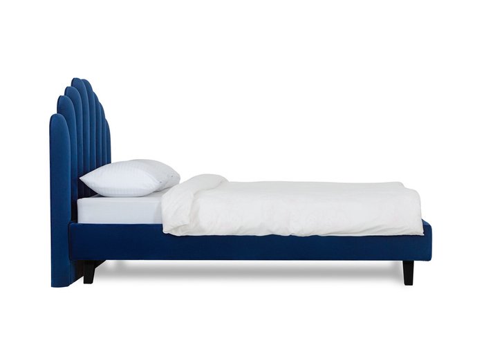 Кровать Queen Sharlotta L синего цвета 160х200 - лучшие Кровати для спальни в INMYROOM