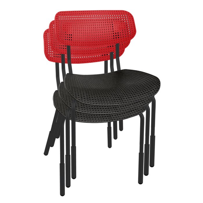 Школьный стул Точка Роста красно-черного цвета - купить Детские стулья по цене 6820.0