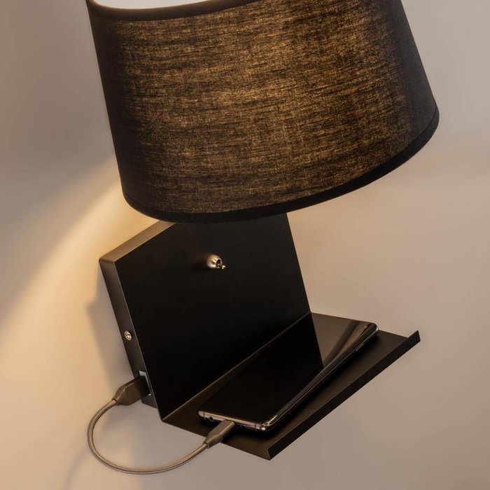 Бра Black Neala с USB портом - купить Настольные лампы по цене 10990.0