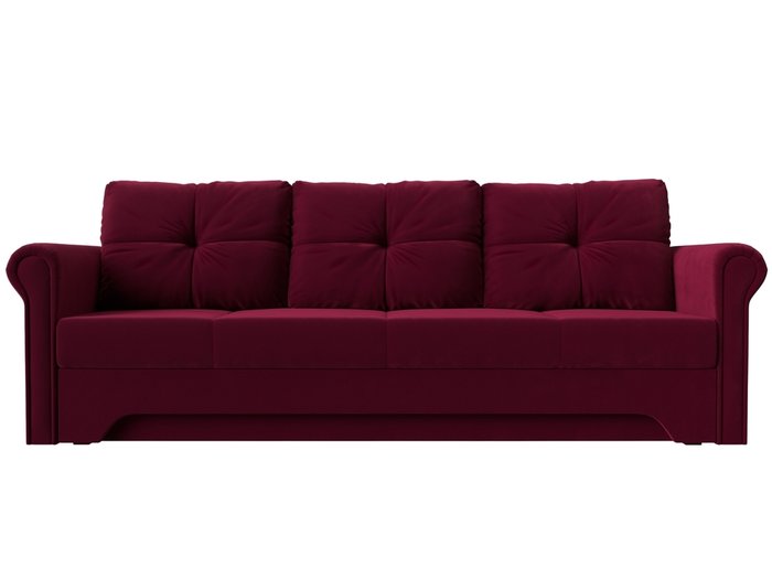 Прямой диван-кровать Европа красного цвета - купить Прямые диваны по цене 36999.0