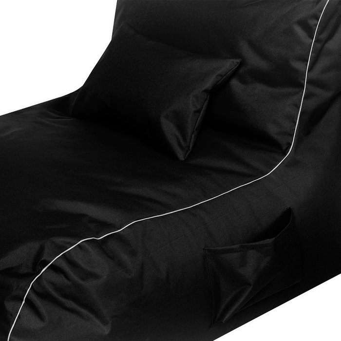 Кресло Лежак черного цвета - лучшие Бескаркасная мебель в INMYROOM