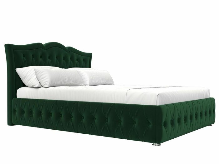 Кровать Герда 160х200 темно-зеленого цвета с подъемным механизмом - лучшие Кровати для спальни в INMYROOM
