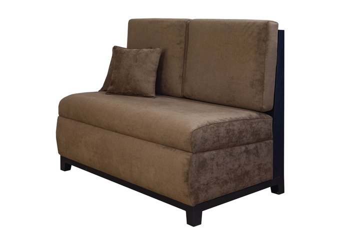 Маленький диван Darnius коричневого цвет - купить Прямые диваны по цене 38137.0