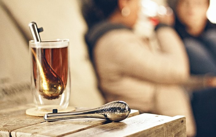 Емкость для заваривания чая QDO tea spoon чёрная - лучшие Для чая и кофе в INMYROOM