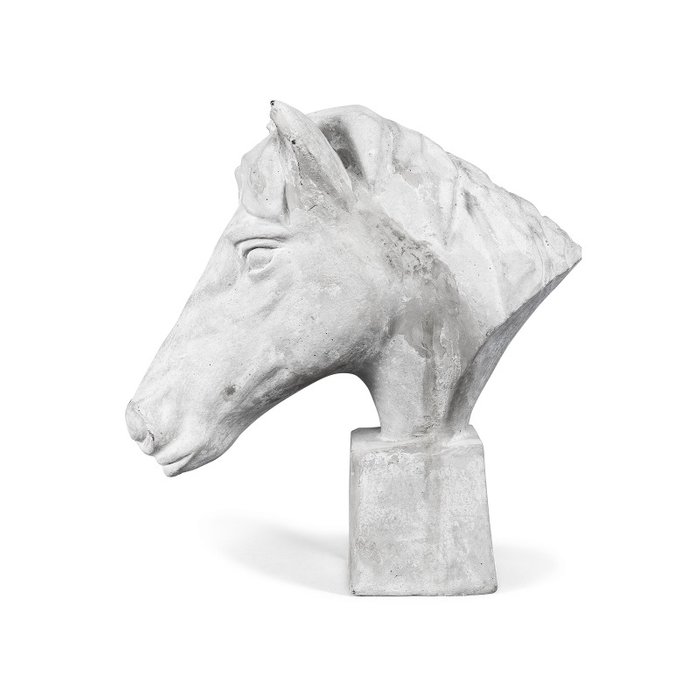 Статуэтка Голова Коня белого цвета - лучшие Фигуры и статуэтки в INMYROOM