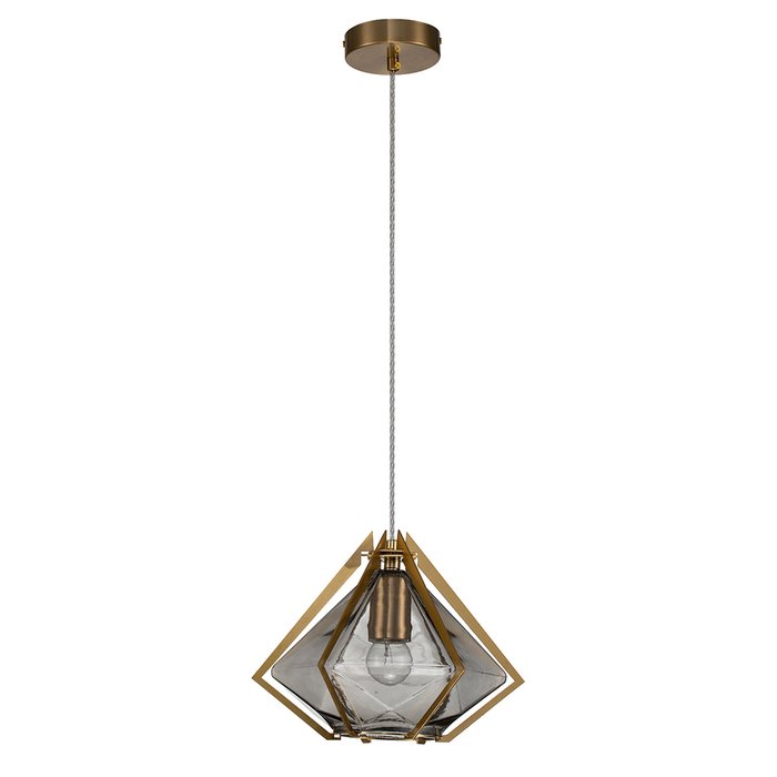 Подвесной светильник Vista дымчато-золотого цвета - купить Подвесные светильники по цене 11950.0