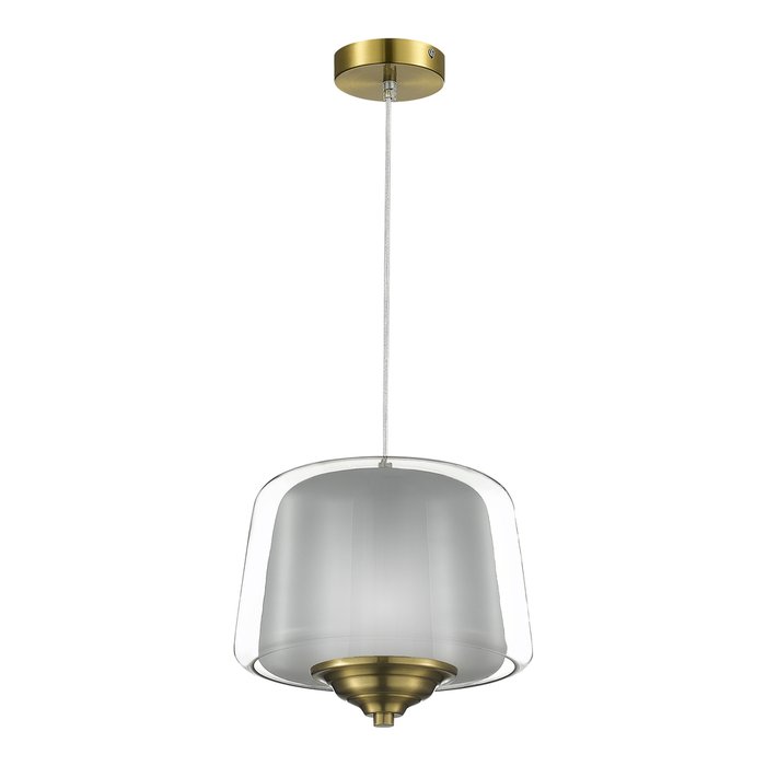 Светильник подвесной ST-Luce Латунь/Серый, Прозрачный LED 1*18W 3000K PANDORA