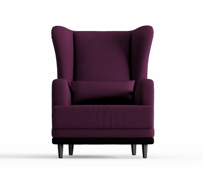 Кресло Грэмми в обивке из велюра фиолетового цвета - купить Интерьерные кресла по цене 10190.0
