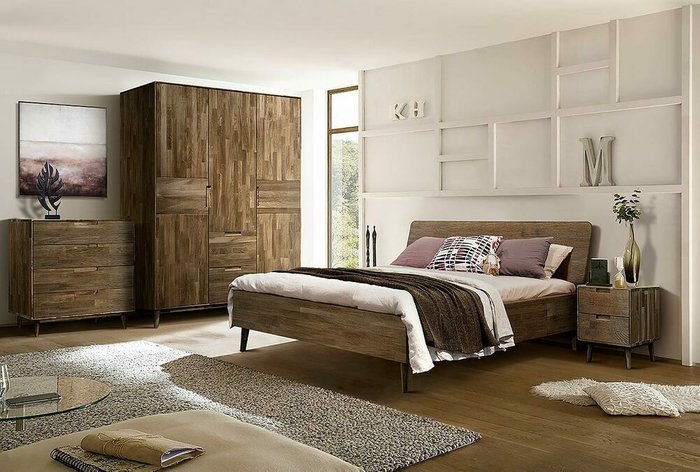 Кровать Ирвинг 140х200 темно-коричневого цвета без основания - лучшие Кровати для спальни в INMYROOM