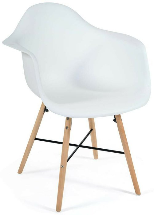 Набор из четырех стульев Cindy белого цвета  - купить Обеденные стулья по цене 13520.0
