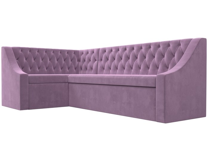 Угловой диван-кровать Мерлин сиреневого цвета левый угол - лучшие Угловые диваны в INMYROOM
