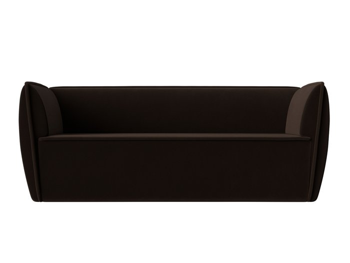 Прямой диван Бергамо коричневого цвета - купить Прямые диваны по цене 29999.0