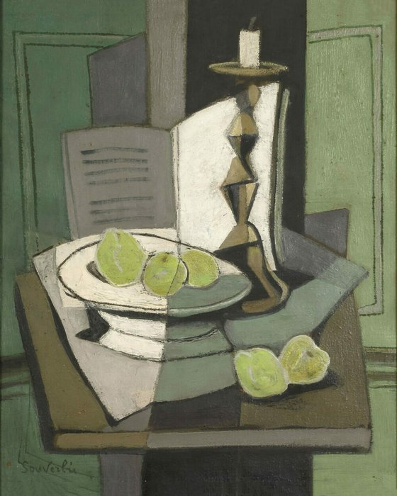 Интерьерный постер Vibrant Still Life 80х100 зеленого цвета - лучшие Картины в INMYROOM