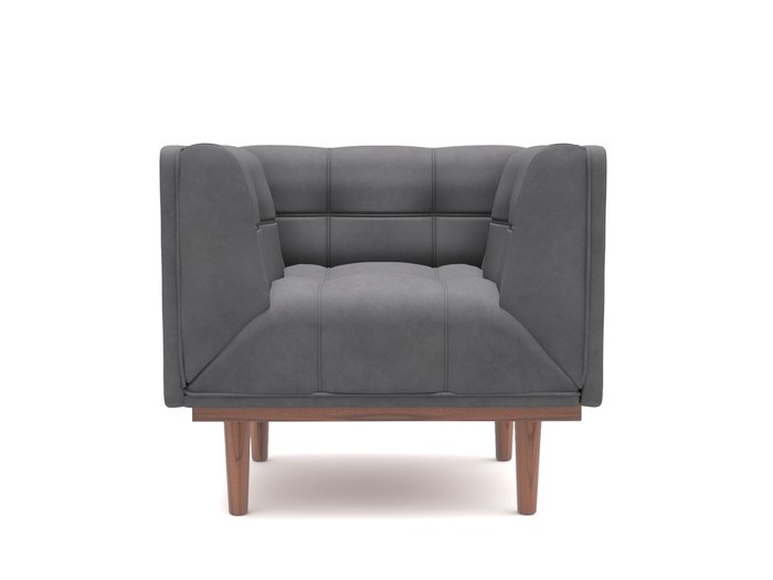 Кресло Грандис серого цвета - лучшие Интерьерные кресла в INMYROOM