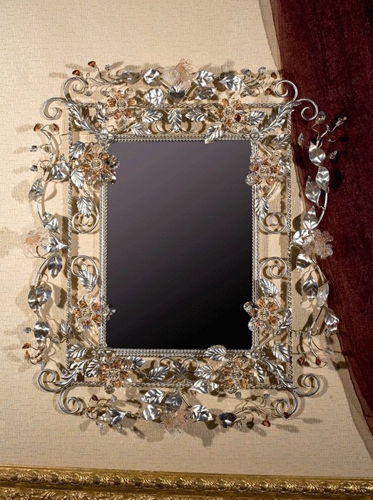 Зеркало Mechini в металлической раме - купить Настенные зеркала по цене 133090.0
