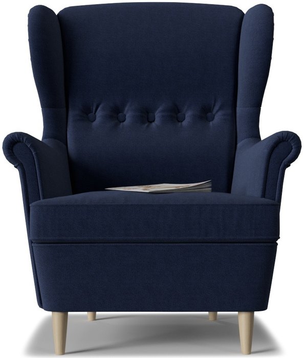 Кресло Торн Porshe Blue темно-синего цвета - купить Интерьерные кресла по цене 16450.0