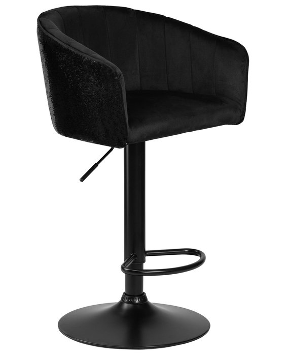 Барный стул Darcy Shiny с черно-золотыми пайетками - купить Барные стулья по цене 9310.0