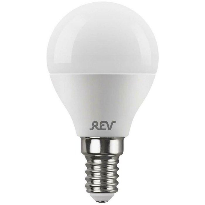 Лампа светодиодная REV G45 Е14 9W 4000K нейтральный белый свет шар 32407 2 - купить Лампочки по цене 94.0