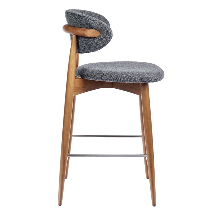 Полубарный стул Lucas серого цвета - купить Барные стулья по цене 32990.0
