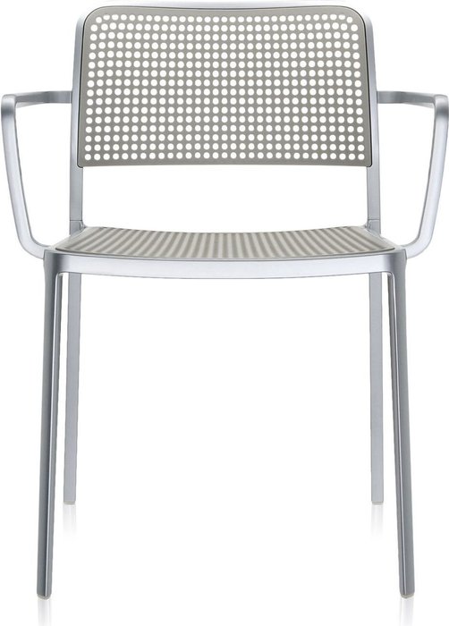 Стул Audrey с подлокотниками светло-серого цвета - купить Обеденные стулья по цене 70920.0
