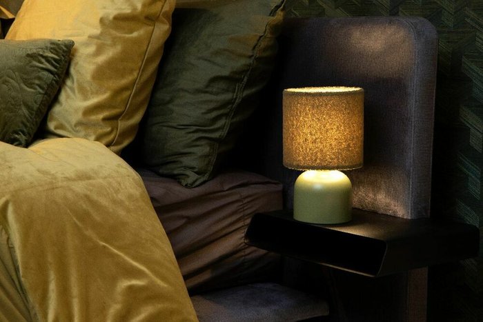Настольная лампа Woolly 10516/01/33 (ткань, цвет зеленый) - лучшие Настольные лампы в INMYROOM