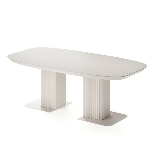 Раздвижной обеденный стол Гиртаб бежевого цвета - купить Обеденные столы по цене 200970.0