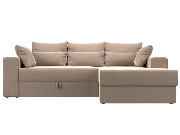 Угловой диван-кровать Мэдисон бежевого цвета - купить Угловые диваны по цене 41990.0