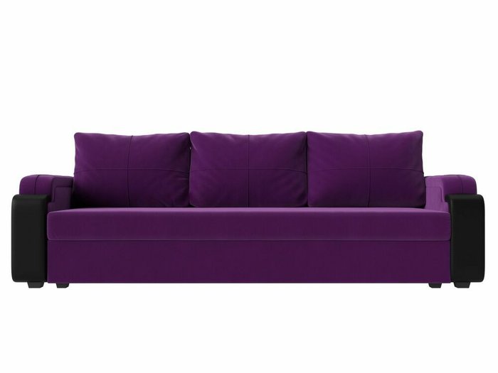 Прямой диван-кровать Николь лайт фиолетового цвета - купить Прямые диваны по цене 26999.0