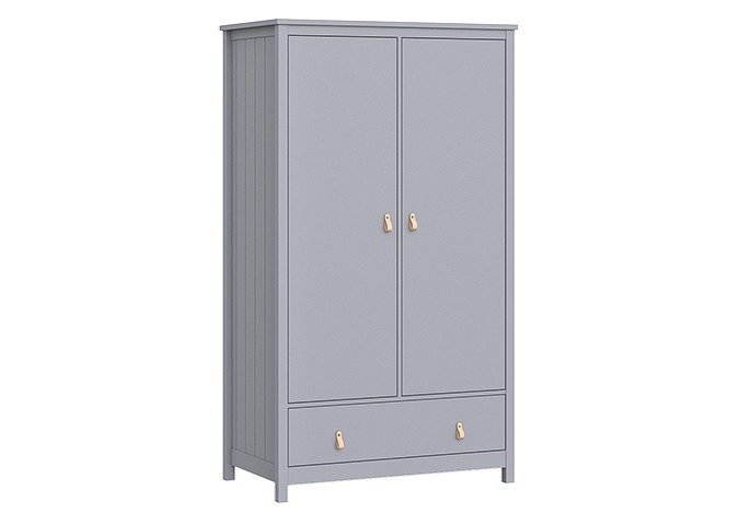 Шкаф Wood серого цвета - купить Шкафы распашные по цене 78900.0