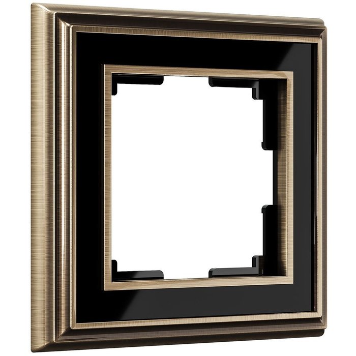 Рамка из металла на 1 пост Palacio бронза/черный WL17-Frame-01