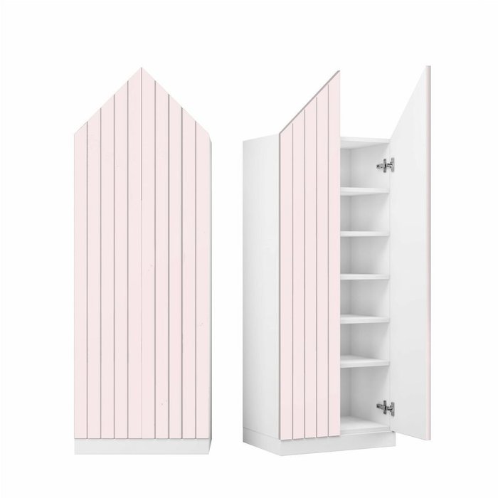 Шкаф Алесунд бледно-розового цвета