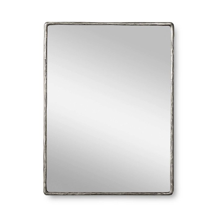 Прямоугольное настенное зеркало Tirramus 130x150 серого цвета
