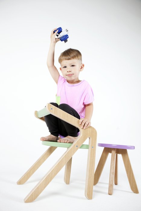 Табурет MOONK "Malevich" зеленый 1.5-5 лет - лучшие Детские стулья в INMYROOM
