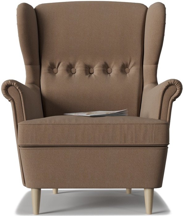 Кресло Торн Fox коричневого цвета - лучшие Интерьерные кресла в INMYROOM