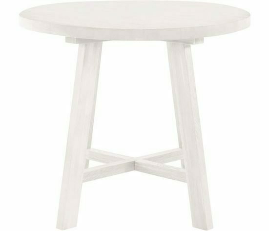 Обеденный стол из массива дуба Таула в белом цвете - купить Обеденные столы по цене 18000.0